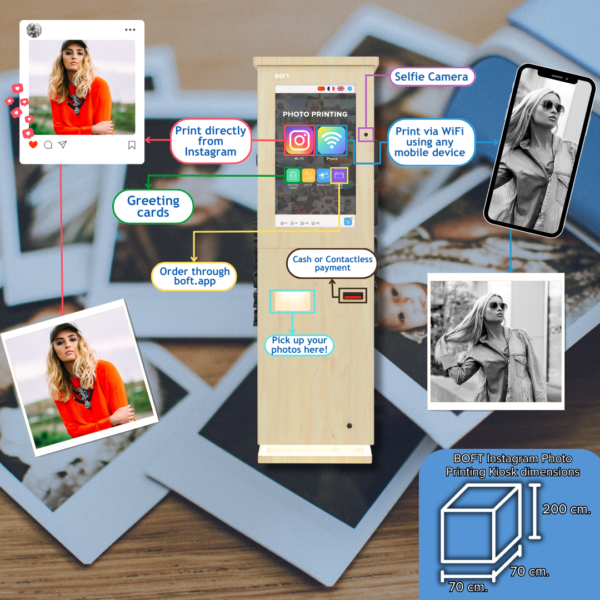 boft uk instagram photo printing kiosk